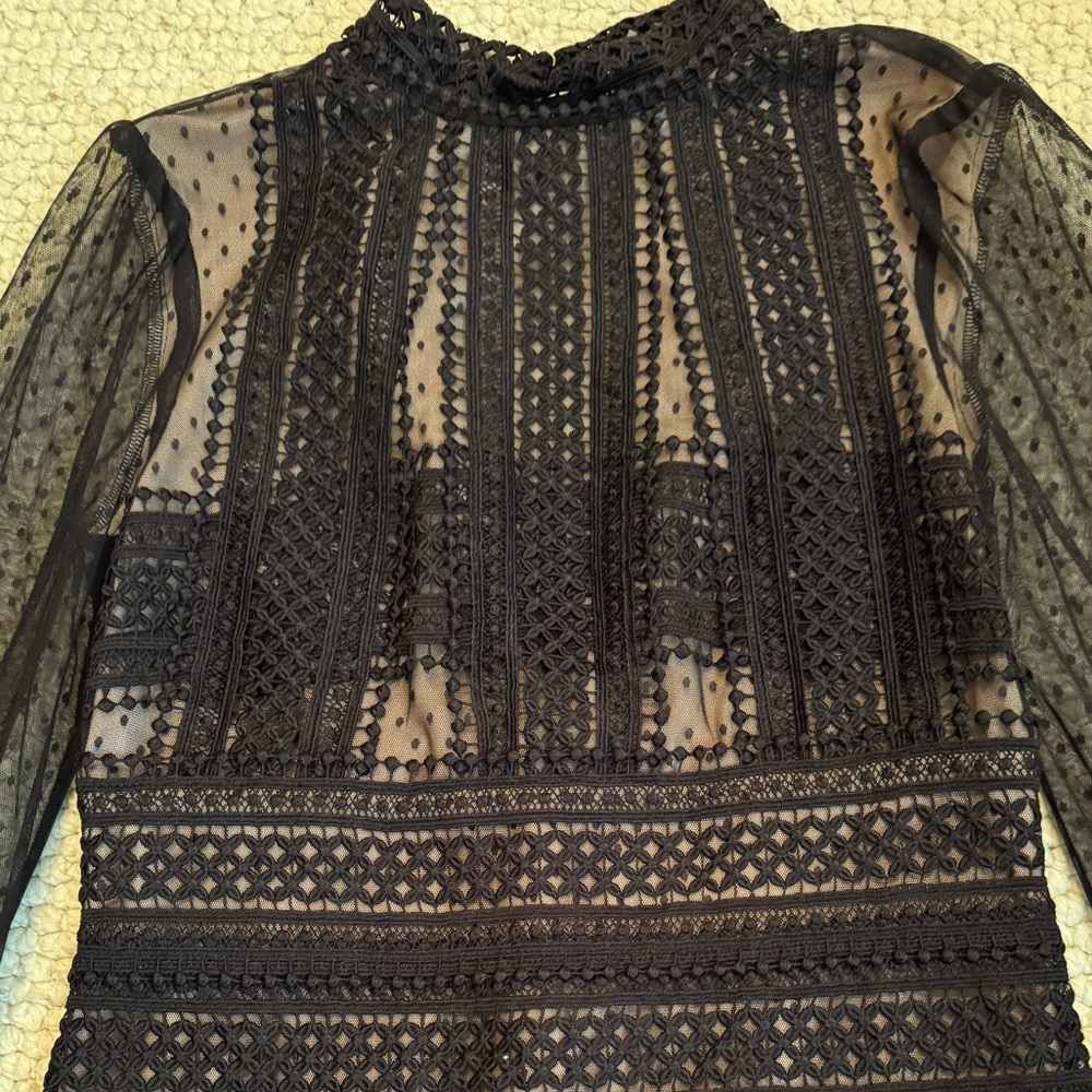 One 33 Social Glimmer Lace Mini Dress. EUC! - Picture 7 of 11